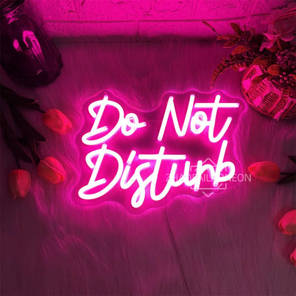 Do Not Disturb Neon Led Signs Wall Hanging Home Bedroom Decoration LED Neon Lights USB Bookstore Cafe Decor Business Signs