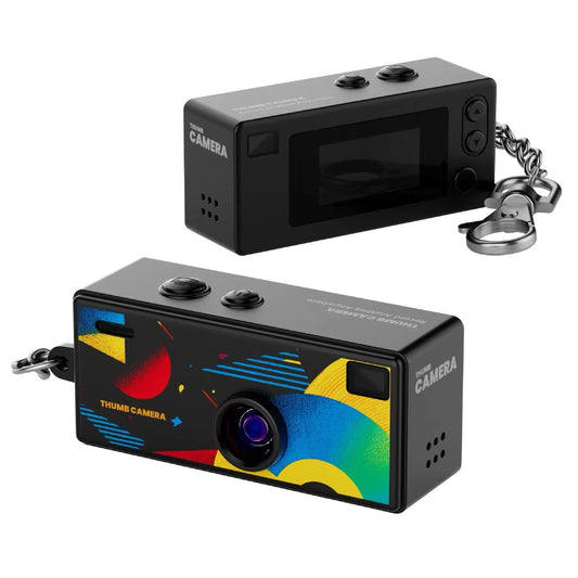 Digital Camera 0.96 Inch Keychain Camera Retro Support Memory Card 1080P Very Small Camcorder Video Recorder with Flash